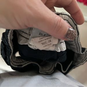 AFTCO size 26 boys kids black fishing shorts